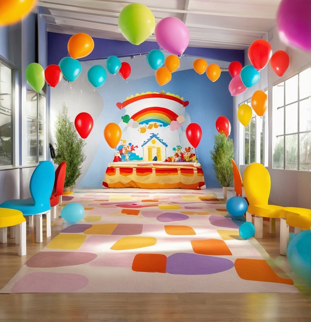 Ambiente encantador para fiestas de niños